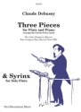 Claude Debussy Arr: Charles Peter Lynch Syrinx (solo) AND Three Pieces (flute & piano) by Debussy flute solo, flute & piano