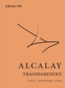 Alcalay, Luna Transparenzen  Full score and parts