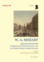 Grand Quintetto from Clarinet Concerto KV622 for 2 violins, viola, violoncello and piano score and parts