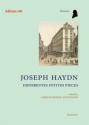 Haydn, Joseph Differentes petites pieces  Playing score