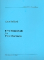 5 Snapshots for 2 clarinets score