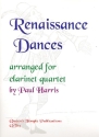 Renaissance Dances for 4 clarinets score and parts