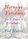 Hornpipe Variations for 2 flutes and 2 clarinets score and parts