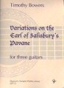 Variations on the Earl of Salisbury's Pavane for 3 guitars score and parts