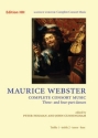 Webster, Maurice The Complete Consort Music  Full score and parts