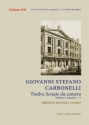 12 sonate da camera vol.1 (nos 1-6) for violin and basso (cembalo) score and parts (Bc realized)