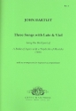 3 Songs with Lute and Viol for 1-2 voices, viol and keyboard accompaniment score and parts
