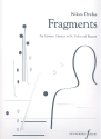 Fragments for soprano, clarinet, violin and bassoon score