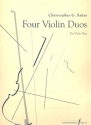 4 Violin Duos for 2 violins score and parts