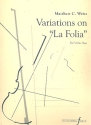 Variations on La Folia for 2 violins score and parts