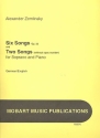 6 songs op.22 and 2 songs without op. for soprano and piano (ger/en)