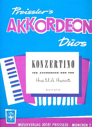 Konzertino fr 2 Akkordeon Pressler's Akkordeon Duos