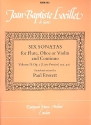 6 sonatas Vol.2 for flute, oboe (vl) and bc score and parts