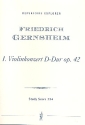 Konzert  D-Dur Nr.1 op.42 fr Violine und Orchester Studienpartitur