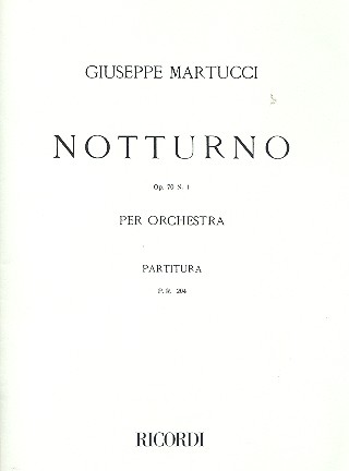 Notturno op.70,1 per orchestra partitura