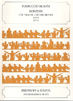 Konzert D-Dur Op.35a fr Violine und Orchester Studienpartitur