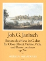 Sonata da chiesa G-Dur Op.7,4 fr Oboe (Fl), Violine, Viola und Bc Partitur und Stimmen