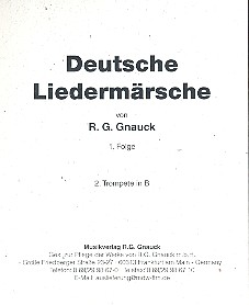 Deutsche Liedermrsche Band 1 fr Blasorchester Trompete 2