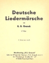 Deutsche Liedermrsche Band 1: fr Blasorchester Klarinette 1