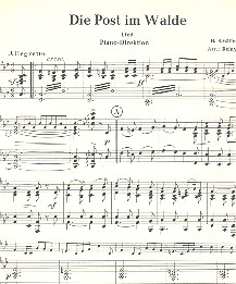Die Post im Walde op.12 und Beht dich Gott aus der Trompeter von Sckingen fr Trompete und Klavier