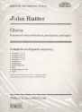 Gloria for mixed chorus, brass, percussion and organ, orchestral parts