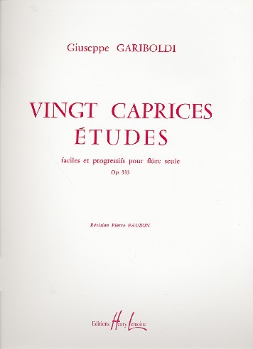 20 caprices etudes faciles et progressifs op.333 pour flute