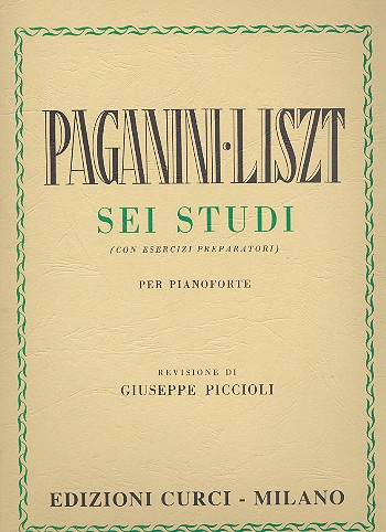 6 studi con esercizi preparatori per pianoforte Piccioli, G., rev.