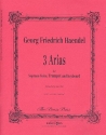 3 Arien fr Sopran, Trompete und Klavier Set mit 2 Partituren und einer Trompetenstimme