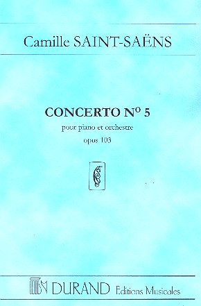 Concerto No.5 op.103 pour piano et orchestre partition de poche