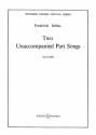 Two Unaccompanied Part Songs fr gemischter Chor (SATTBB) a cappella Chorpartitur