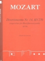 Divertimento Nr.14, KV270  fr Blockfltenensemble (ATTB) Partitur und Stimmen