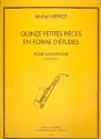 15 petites pices en forme d'tudes pour saxophone ou hautbois