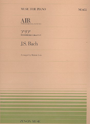 Air from orchestral suite no.3 BWV1068 for piano