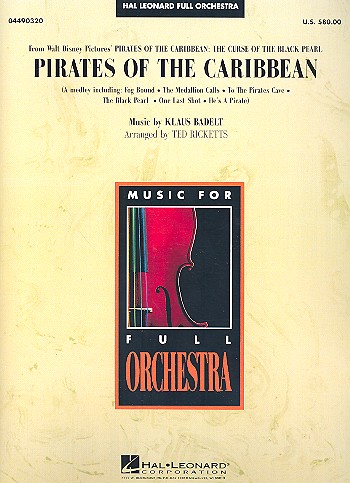 Pirates of the Caribbean vol.1 for orchestra score and parts