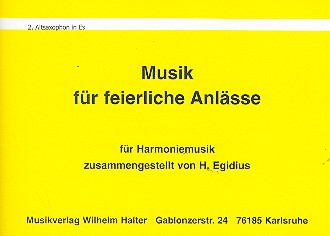 Musik fr feierliche Anlsse fr Blasorchester Altsaxophon 2