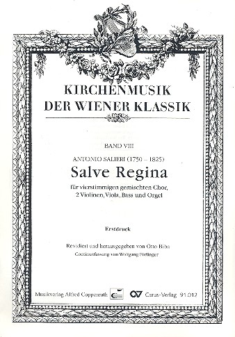 Salve Regina fr gem Chor, Streicher und Orgel Partitur