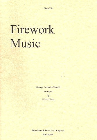 Firework Music for flute trio score and parts
