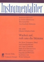 Wachet auf ruft uns die Stimme fr Horn (Trp, Ob), Streichorchester und Orgel,  Partitur und Stimmen Nach BWV140,4 und BWV645