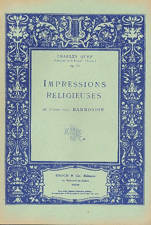 Impressions religieuses op.54 vol.1 26 pieces pour harmonium