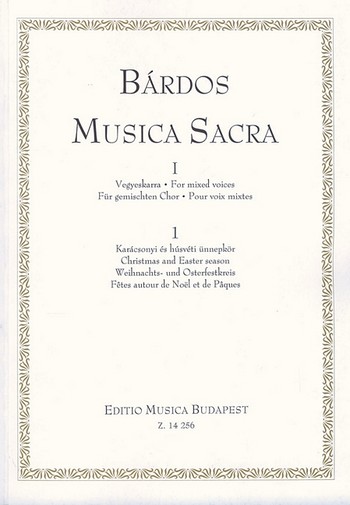 Musica Sacra Serie 1 Band 1: Weihnachts- und Osterfestkreis,  fr gem Chor a cappella Partitur