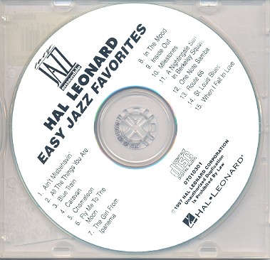 Easy Jazz Favorites CD  Easy Jazz Ensemble