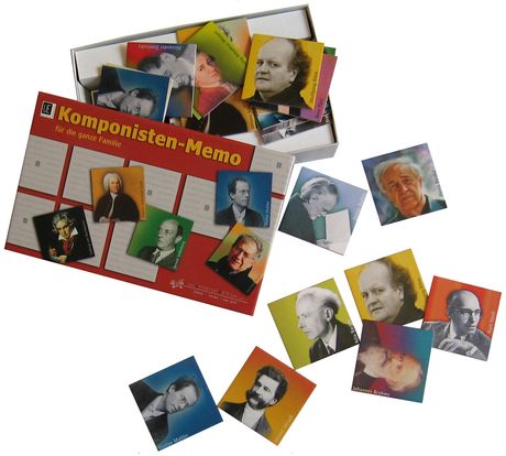 Komponisten-Memo Kartenspiel Memory