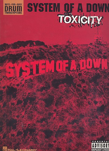 System of a Down: Toxicity Songbook for drum, incl. chords and text