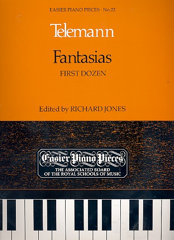 Fantasias 1-12 for piano (cembalo, keyboard) Jones, Richard, Ed