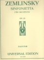 Sinfonietta op.23 fr Orchester Partitur