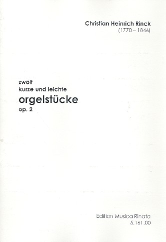 12 kurze und leichte Orgelstcke op.2