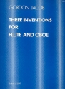 3 Inventions for flute and oboe, score