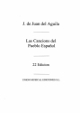 Les Cancions del Pueblo Espanol Text und Melodie 22 Edicion