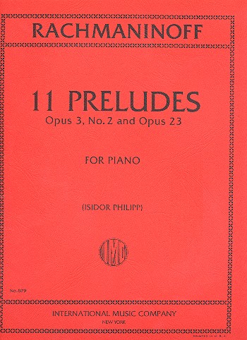 11 preludes op.3,2 and op.23 for piano