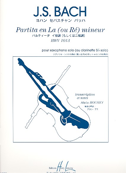 Partita la (ou re) mineur BWV1013 pour saxophone ou clarinette sib solo